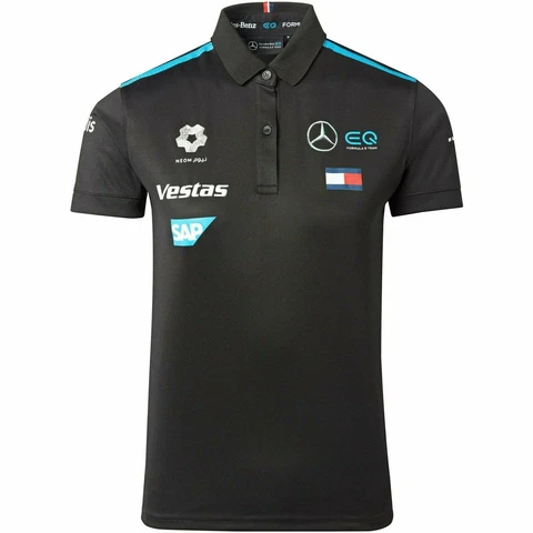 Mercedes-EQ Formula E Team 2021 Women's Team Polo Shirt - Black Cover