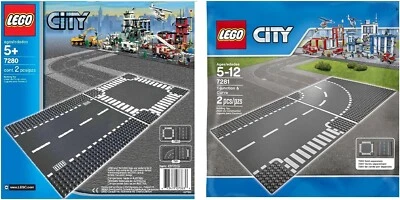 Lego City Town 7280 and 7281 ROAD BASE PLATES (4 Plates in Total) New Sealed - Image 1 of 3