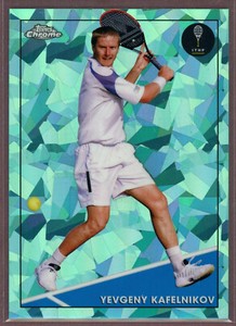 2021 Topps Chrome Sapphire Aqua #32 Yevgeny Kafelnikov/199