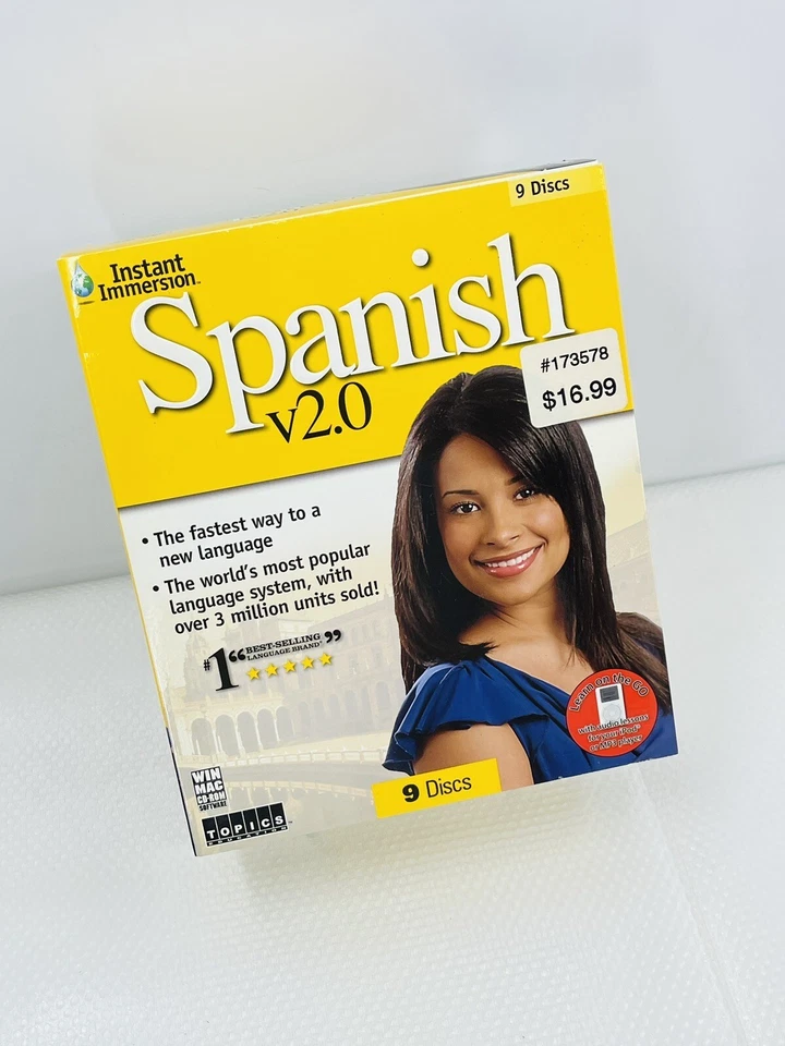 Instant Immersion Spanish Version 2.0 CD-ROM 9 Disc Set NEW & SEALED - Image 1 of 3