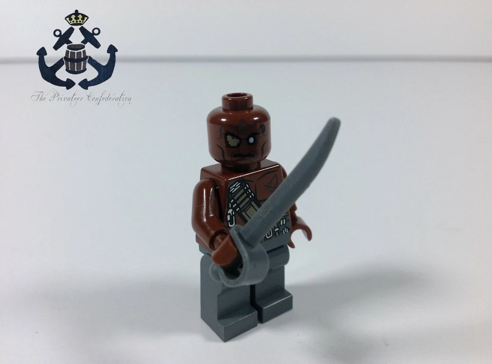 Lego Piratas del Caribe Minifigura Gunner Zombie poc014 con Sable  Foto 1 de 1