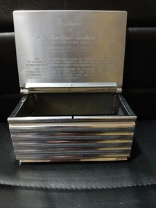 Vintage Zigarren Humidor aus verchromtem Aluminium The Standard Products Co. Cleveland - Bild 1 von 10