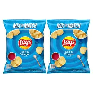 Lay's Potato Chips Salt & Vinegar Flavored, 2 ct./15.25 oz. NO SHIP TO CA - Picture 1 of 4