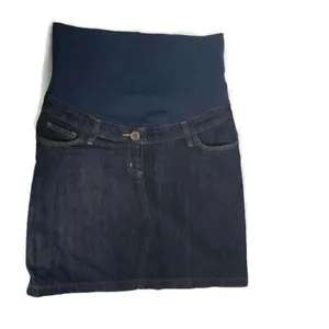Boden Jean Skirt Maternity Size 6 R Blue Denim - Picture 1 of 5