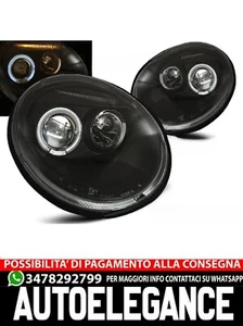 FARI ANTERIORI ANGEL EYES NERO adatti compatibili per VW NEW BEETLE 10.98-05.05 - Imagen 1 de 3