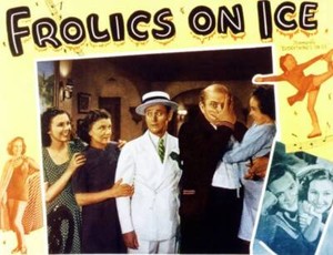 Frolics On Ice lobby card Lynne Roberts Mary Currier 1939 OLD PHOTO
