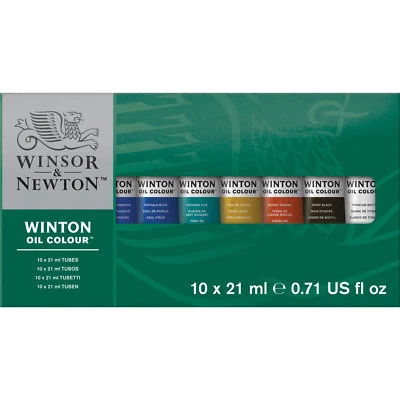 Set Di Colori A Olio Winsor & Newton Winton 10 X 21Ml Tubetti - Immagine 1 di 4