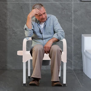 Cómodas de cabecera silla silla inodoro cómoda inodoro con reposabrazos hogar - Imagen 1 de 16