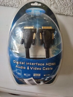 Digital interface HDMI Audio Video Cable Dual Link Connecting Home Theater DVI - Image 1 of 4
