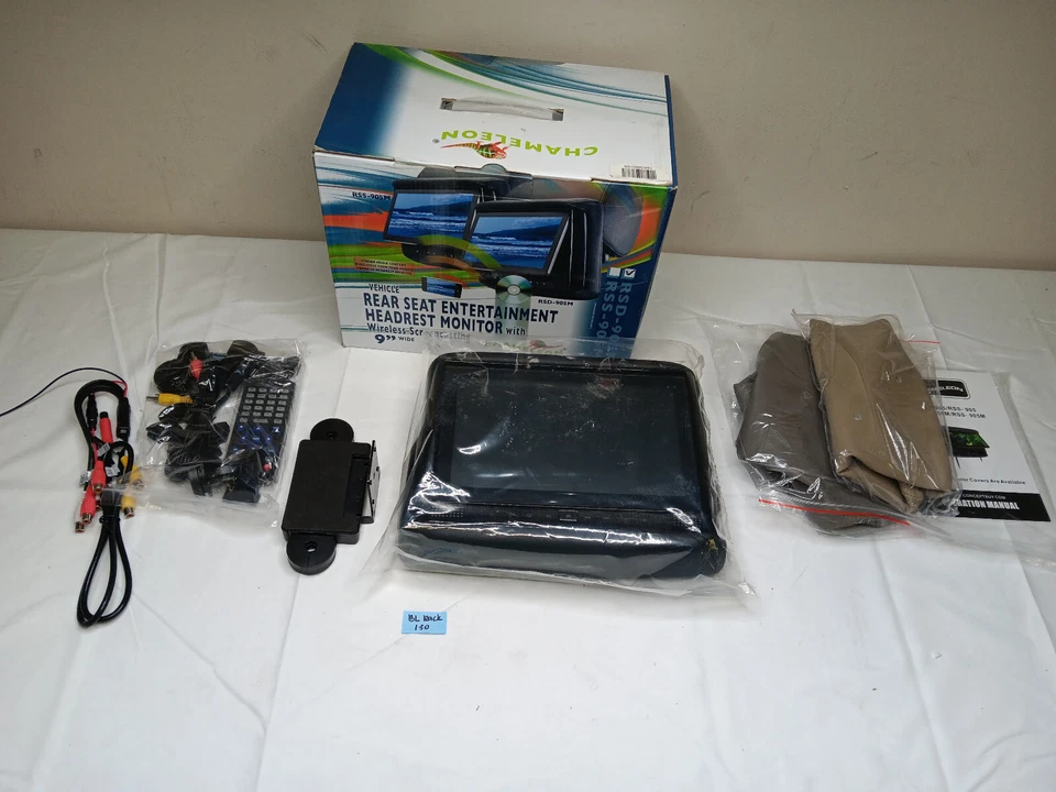 *Read Description* Chamaleon RSD-905M Rear seat Entertainment Headrest DVD 9'' - Image 1 of 4