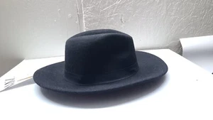 ZARA CLASSIC 100% WOOL HAT BLACK SZ S 3920 025 FEL  - Picture 1 of 10
