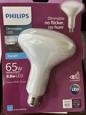 Philips 65 Watt Equiv BR40 Dimmable LED Flood Light Bulb Daylight - Image 1 of 2