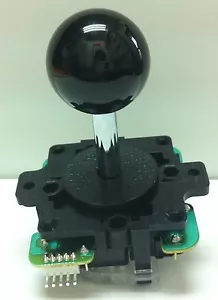 Japón Sanwa Joystick Bola Negro Top Piezas de Arcade JLF-TP-8Y-K - Imagen 1 de 2