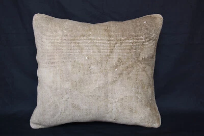 Throw rug pillow, 16x18 pillow, High Quality Vintage pillow, Handmade rug pillow - Image 1 of 4