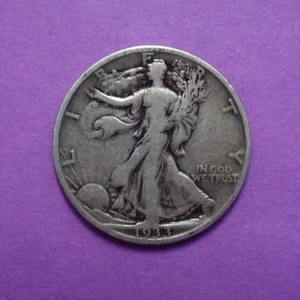 1933-S Walking Liberty Half Dollar VG/FINE Condition - Tough Date - Imagen 1 de 8