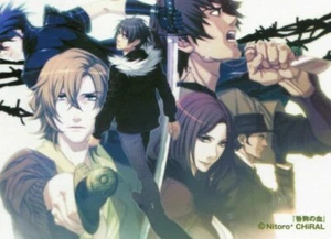 card promo Togainu no Chi anime Akira Keisuke Shiki Yaoi BL - Picture 1 of 1