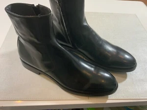 Botines To Boot New York para hombre de cuero negro con cremallera R10.5 / L 11 - Imagen 1 de 8