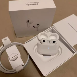 Apple 3rd Generation Bluetooth Headsets Right Left+Wireless Charging Box - Picture 1 of 5