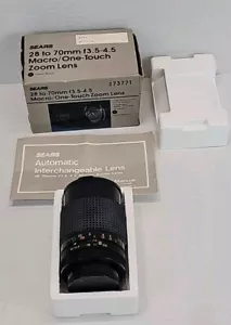 Vintage SEARS 28-70 mm f3.5-4.5 obiettivo zoom macro/one touch attacco Canon - Foto 1 di 12