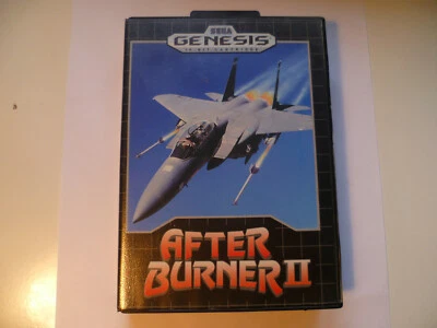 AFTER BURNER II 2 (Sega Genesis 1990) BOX POSTER CARTUCCIA & MANUALE TESTATO OK - Immagine 1 di 4