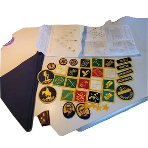 Vintage Patch Set Nazarene Caravan Scout Spiritual Scarf & Scarf Slide New - Picture 1 of 14
