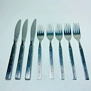 Continental Airlines by Oneida CACACACA Stainless Flatware VTG Forks Knives - Picture 1 of 5