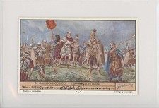 1950s Liebig The Gallic War Dutch De Slag Aan De Samber #2 z6d