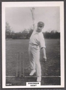 PHILLIPS-CRICKETERS BROWN BACK 1924 (LF25)-#207c- KENT - FREEMAN