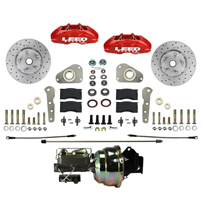 Kit de conversión de disco delantero eléctrico MaxGrip Lite de 4 pistones para Ford Country Squire Foto 1 de 4