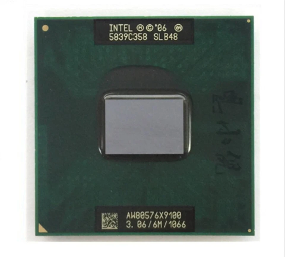 Intel Core 2 Extreme X9100 3.06 GHz SLB48 Dual-Core 1066Mhz Laptop CPU Proessors - Image 1 of 1