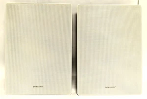 PURE ACOUSTICS NRX-485 8" 2-WAY IN-WALL SPEAKERS FLAT MAGNETIC GRILL DAMAGED BOX - Picture 1 of 11
