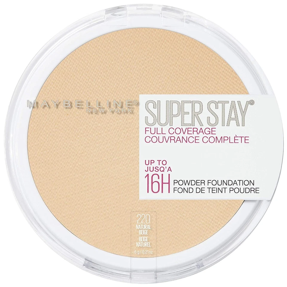 NUEVA Base en Polvo Maybelline Super Stay Cobertura Completa 220 Beige Natural Foto 1 de 1