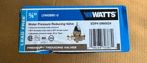 Vatios 3/4 pulg. Válvula reductora de presión de latón MPT x FTP, LFN45BM1-U - Imagen 1 de 2