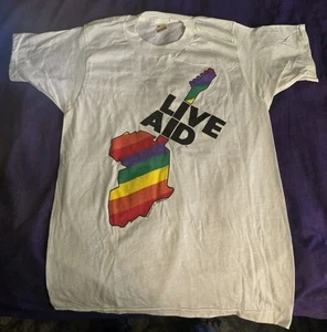 Camiseta Live Aid 1985 De Colección, Estrellas de Pantalla, Mediana, Nunca Usada, En Caja Original - Imagen 1 de 7