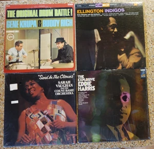5 LP Vinyl Lot - JAZZ - Eddie Harris Sarah Vaughn Duke Ellington Krupa & Rich - Picture 1 of 17