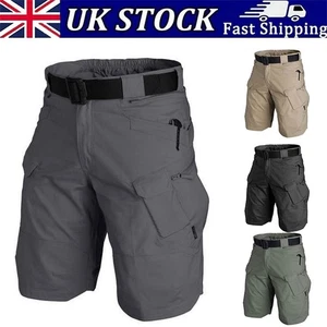 Men's Cargo Quick Dry Tactical Shorts Lightweight Outdoor Hiking Multi Pockets - Picture 1 of 14