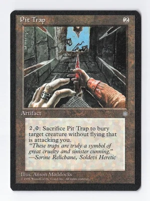 Pit Trap Ice Age MTG Vintage Magic the Gathering Card LP/NM - Image 1 of 2