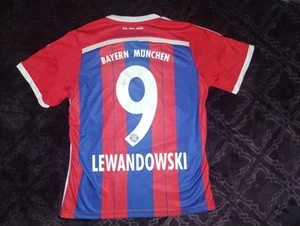 Adidas Football Shirt Bayern Munich Lewandowski #9 Soccer jersey, Youth Size 26 - Picture 1 of 4