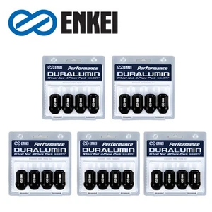 20pcs ENKEI Genuine Duralumin Wheel Lug Nut Set (No Lock) 19HEX 12x1.5 Black - Picture 1 of 5