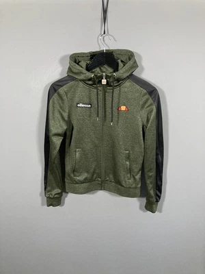ELLESSE FULL ZIP Hoodie - Size UK6 - Khaki - Great Condition - Women’s - Изображение 1 из 4