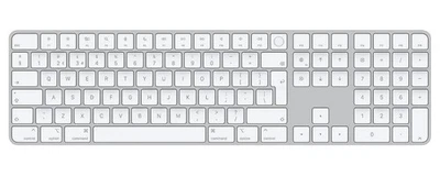 Magic Keyboard with Touch ID and Numeric Keypad, White Keys - MXK73B/A - Image 1 of 4