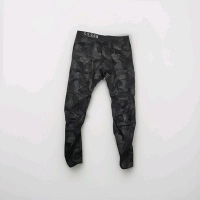 Pantalones cargo G Star Powel 3D gris cónico camuflaje roto cremallera 31 Foto 1 de 4