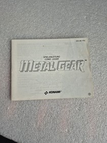 Metal Gear NES istruzioni NES-ME-FRG