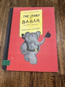 "The Story of Babar, the Little Elephant" Jean de Brunhoff HC VNTGE 1961 Edition - Foto 1 di 14