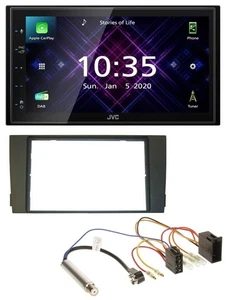 JVC DAB 2DIN MP3 Bluetooth USB Autoradio für Audi A6 C5 2001-2005 ISO - Bild 1 von 9