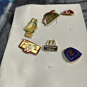 Vintage McDonald's Lapel Pins Lot Of 6 - Picture 1 of 5