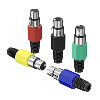 XLR 3-Pin Female Microphone Connector Metal Solder Audio Socket - Image 1 of 3