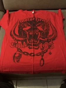 MOTORHEAD TOUR 1975 SIZE XL Ace Of Spades Lemmy - Picture 1 of 2
