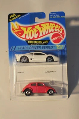Hot Wheels 1995 2 PACVK blanco Jaguar XJ220 UH rosa VW Bug 5 SPK coche extra perla Foto 1 de 2