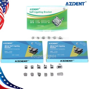 Brackets autoligables dentales AZDENT mini Roth/MBT.022 345Hks ortodoncia - Imagen 1 de 26